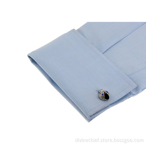 Make Custom Coccinella Septempunctata Men Metal Cufflinks For Sale
